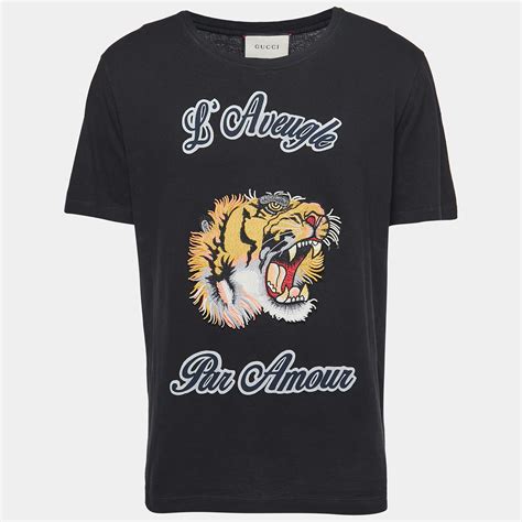 l'aveugle par amour gucci t shirt|Gucci’s History of Slogan Tees and Word Prints .